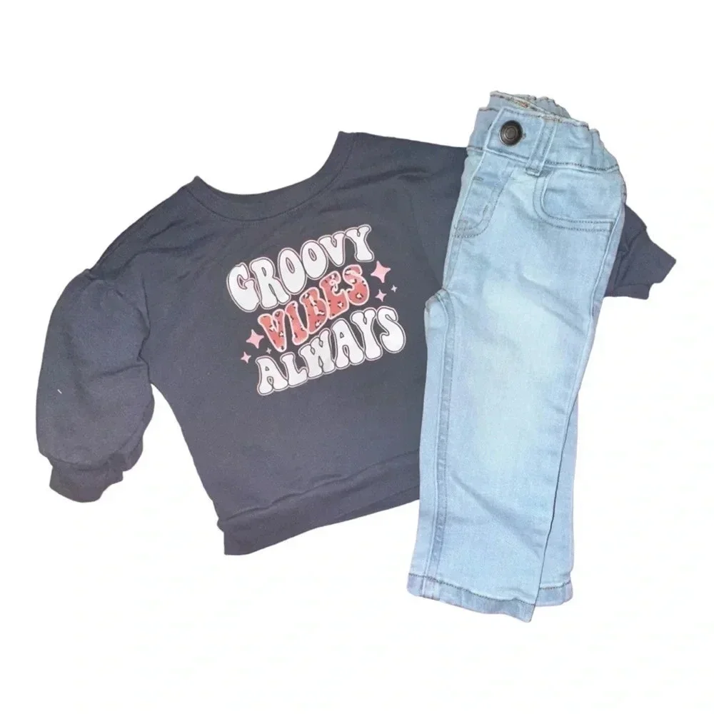 12m girl’s pant and and long sleeve shirt set